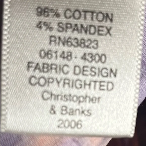 CHRISTOPHER & BANKS Floral Button Down Shirt - Picture 7 of 11